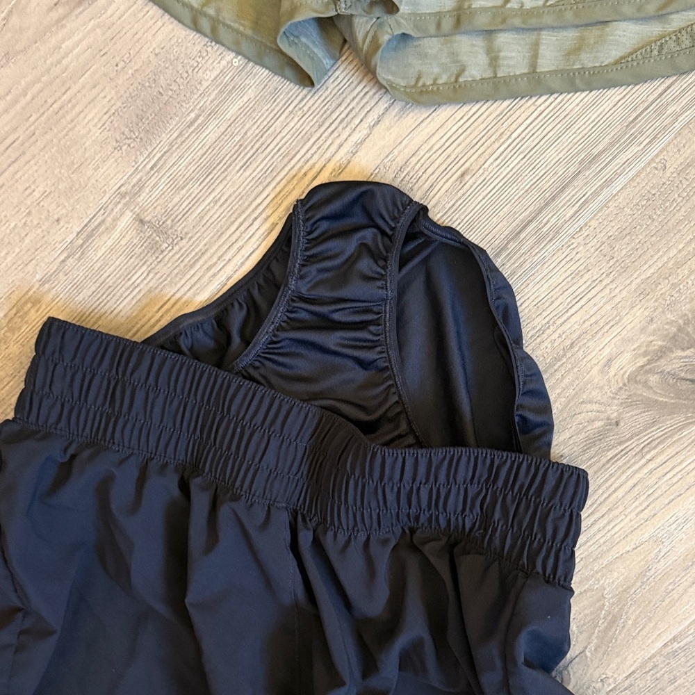 Nike Women's Athletic Shorts - Olive and Black bundle of two - Picture 6 of 8